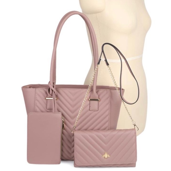 Bee tote with Crossbody Bag - Picture 2 of 3